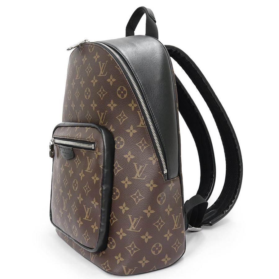 （美品）LOUIS VUITTON ルイ ヴィトン M45349 ジョッシュ NV モノグラムマカサー ブラウン ブラック リュック デイパック バックパック シルバー金具_3
