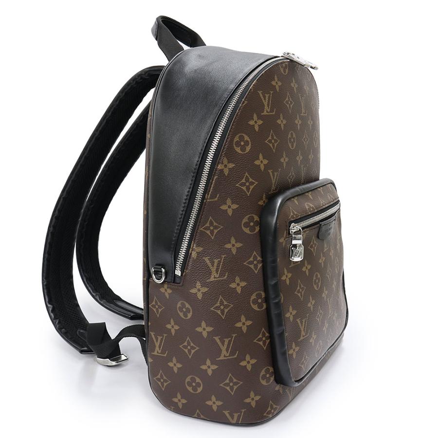 （美品）LOUIS VUITTON ルイ ヴィトン M45349 ジョッシュ NV モノグラムマカサー ブラウン ブラック リュック デイパック バックパック シルバー金具_4