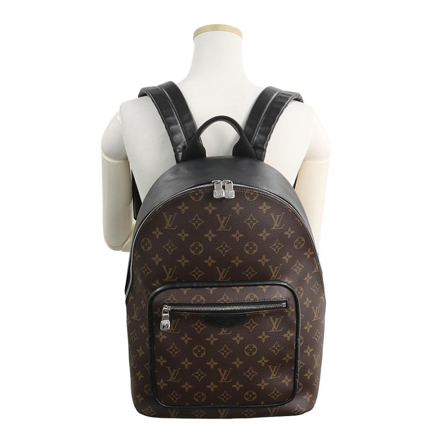 （美品）LOUIS VUITTON ルイ ヴィトン M45349 ジョッシュ NV モノグラムマカサー ブラウン ブラック リュック デイパック バックパック シルバー金具_7