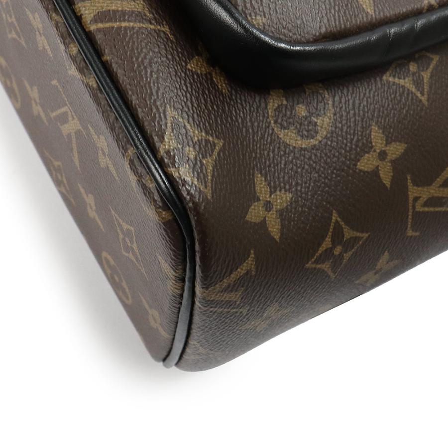（美品）LOUIS VUITTON ルイ ヴィトン M45349 ジョッシュ NV モノグラムマカサー ブラウン ブラック リュック デイパック バックパック シルバー金具_9
