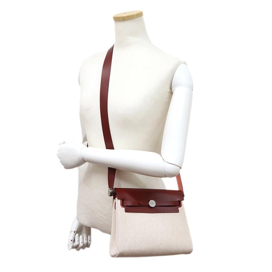 エルメス エールバッグジップ 20 ミニ トワルミリタリー ヴァッシュハンター Natural Sable ナチュラルサブレ Beton ベトン ベージュ グレー バイカラー K刻印 ショルダーバッグ 斜め掛け キャンバス レザー シルバー金具 箱付 HERMES（新品・未使用品） HERMES（エルメス） （新品・未使用品）HERMES エールバッグジップ 20