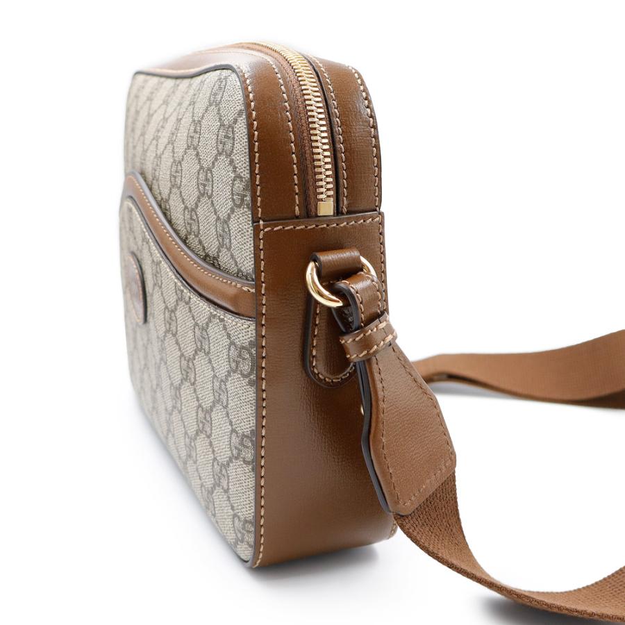 グッチ GUCCI ショルダーバッグ GGスプリーム ショルダー GGスプリームキャンバス ベージュ×ブラウン ゴールド金具 インターロッキングG 675891 【保存袋】【中古】 GUCCI（グッチ） （新品・未使用品）GUCCI 675891 インターロッキングG