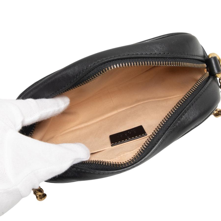 GUCCI（グッチ） （美品）GUCCI 448065 GGマーモント ミニ カメラ