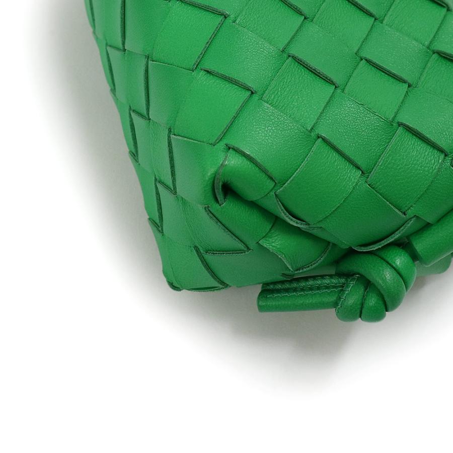 （未使用　展示品）BOTTEGA VENETA ボッテガヴェネタ 680255 ミニ ループ カメラバッグ イントレチャート ラムスキン パラキート ショルダーバッグ 斜め掛け_8