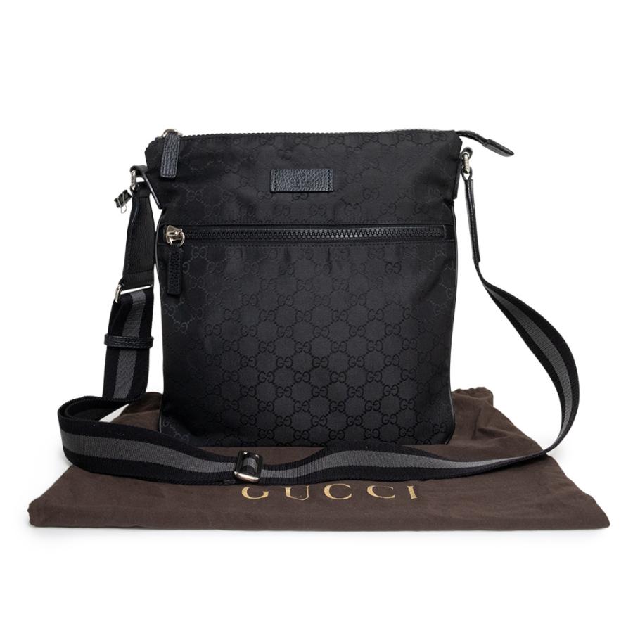GUCCI（グッチ） （美品）GUCCI 449184 メッセンジャー GGナイロン