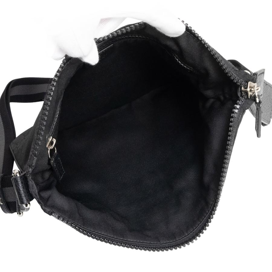 グッチ GGナイロン レザー ショルダーバッグ 斜め掛け ブラック 黒 449184 GUCCI（未使用　展示品） GUCCI（グッチ） （美品）GUCCI 449184 メッセンジャー GGナイロン