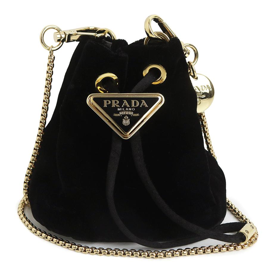 プラダ PRADAチェーン　バック プラダチェーンバッグ 2WAY 黒 シルバー金具 レディース ハンドバッグ