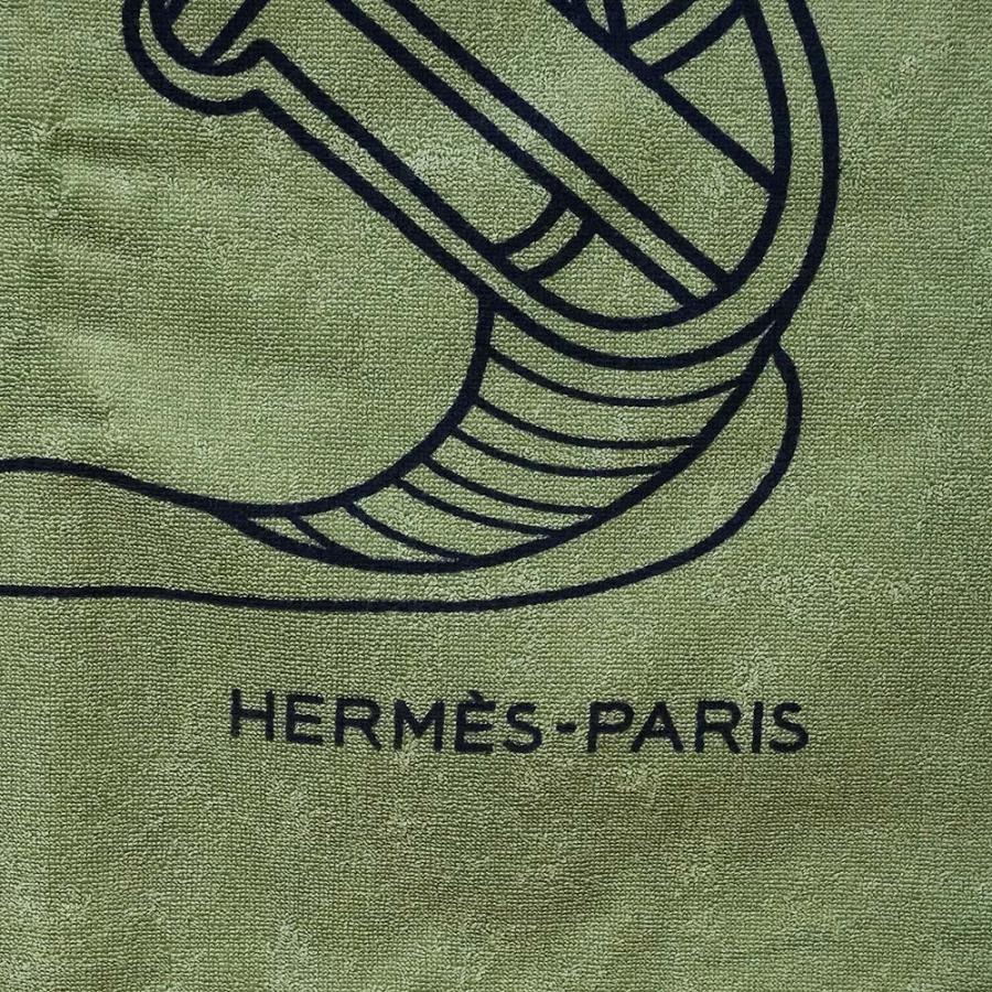 エルメス ヨッティング タラッサ ビーチタオル グリーン バスタオル 大判 HERMES（エルメス） （新品・未使用品）HERMES ヨッティング タトゥ