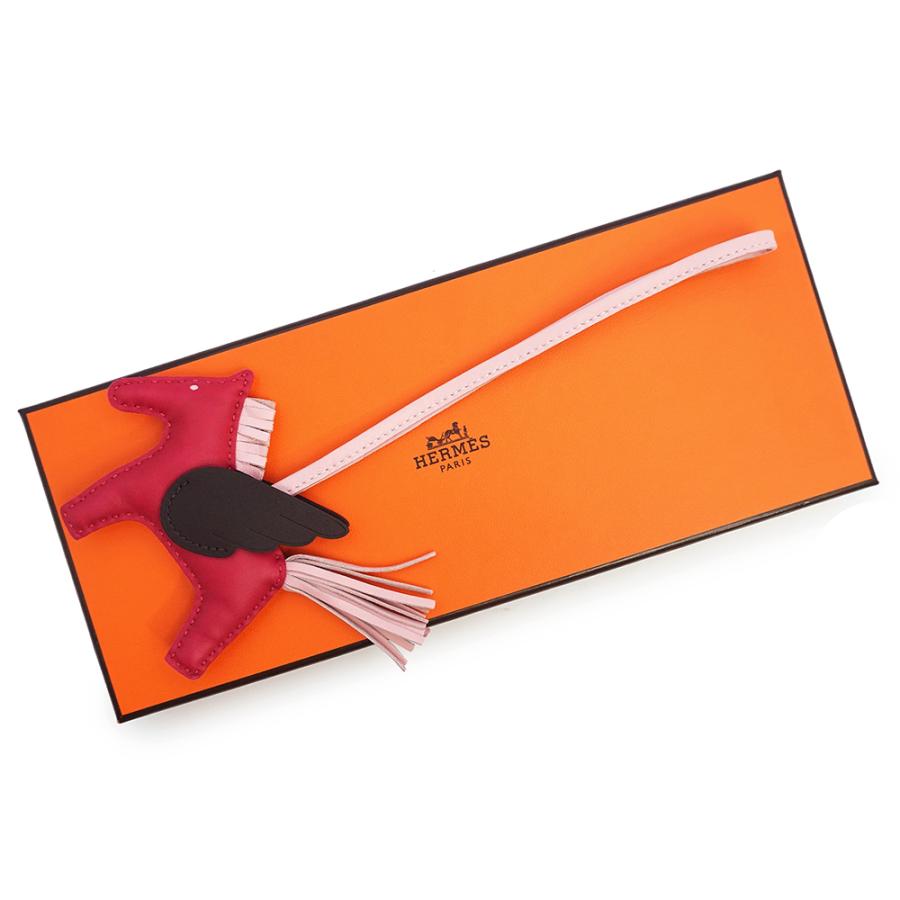 HERMES ペガサス　PM ピンク　ホワイト HERMES（エルメス） （美品）HERMES ロデオ ペガサス PM アニューミロ