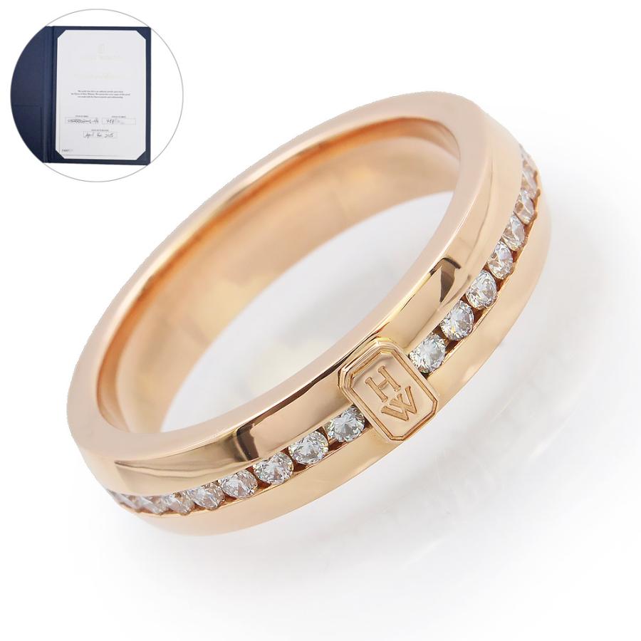 美品）HARRY WINSTON ハリーウィンストン WBDRRDLGHWL HWロゴ K18RG