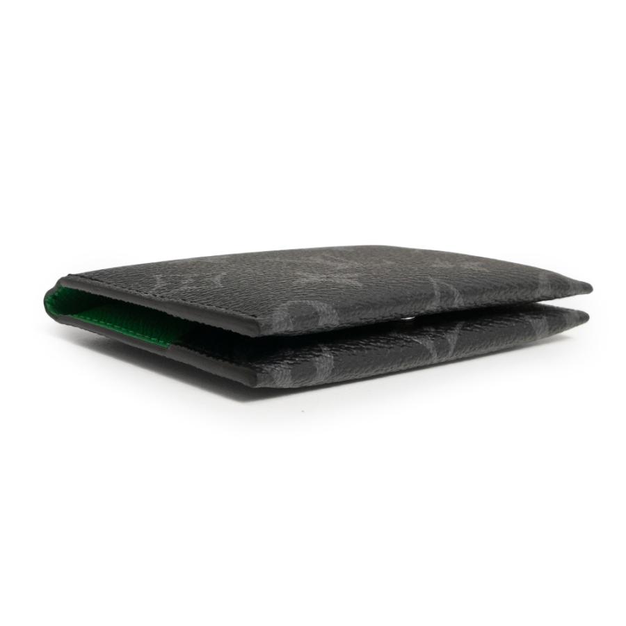 （新品・未使用品）LOUIS VUITTON ルイ ヴィトン M26051 ポルト カルト スリム モノグラムエクリプス ブラック グリーン カードケース 名刺入れ パスケース_6