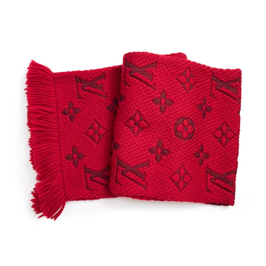 マフラー Louis Vuitton ロゴマニア ルビー LOUIS VUITTON（ルイ・ヴィトン） （中古）LOUIS VUITTON ルイ