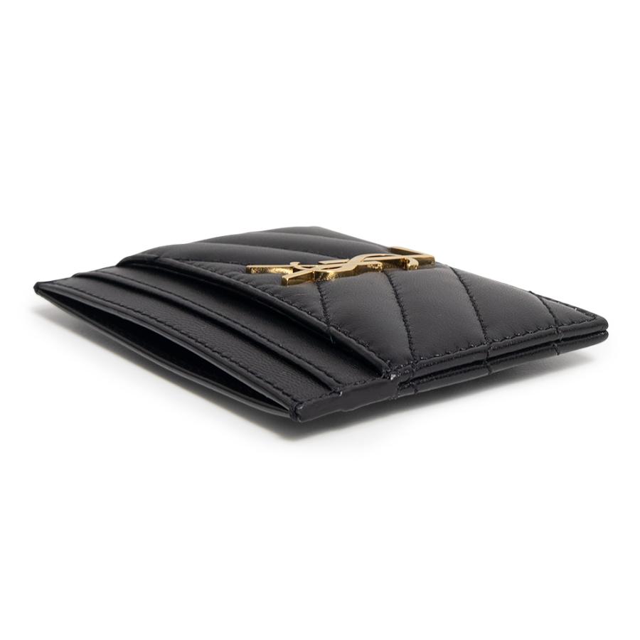 極美✨サンローラン ケース キャリアスキン YSL カサンドラ ブラック ビジネスシーンにも♡】カサンドラ カードケース 大人気 (Saint