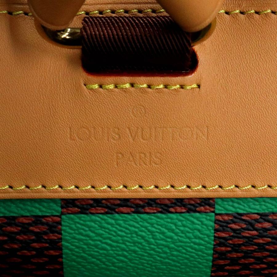 （未使用　展示品）LOUIS VUITTON ルイ ヴィトン N40564 クリストファー MM ダミエポップ キャンバス グリーン ブラウン リュック デイパック バックパック_11