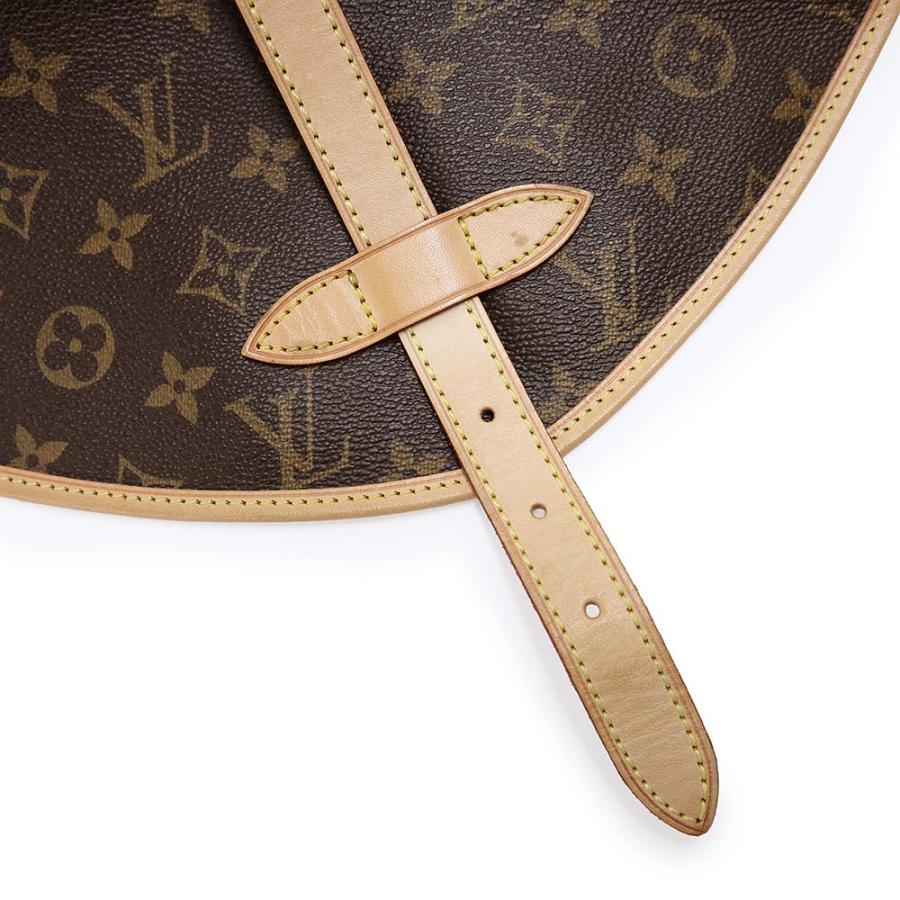 （中古）LOUIS VUITTON ルイ ヴィトン M42256 ソミュール 30 モノグラム レザー ブラウン ショルダーバッグ 斜め掛け ゴールド金具_11