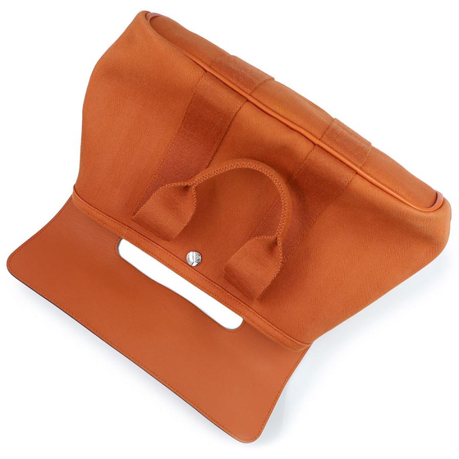 美品 HERMES エルメス O刻印 マルワリPMキャンバスショルダー オレンジ HERMES】エルメス『マルワリPM』□O刻印 2011年製 ユニセックス