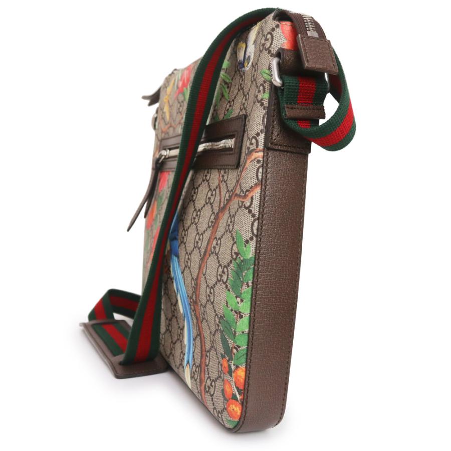 （未使用　展示品）GUCCI グッチ 406408 バード ティアン GGスプリームキャンバス レザー ベージュ ブラウン ショルダーバッグ アンティークシルバー金具_2