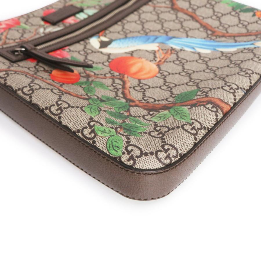 （未使用　展示品）GUCCI グッチ 406408 バード ティアン GGスプリームキャンバス レザー ベージュ ブラウン ショルダーバッグ アンティークシルバー金具_7