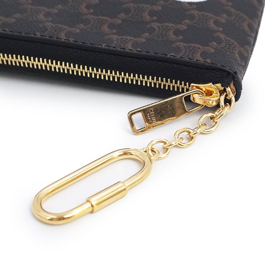 の*う様 美品✨CELINE セリーヌ デカロゴ金具 ケース付　コンパクト CELINE（セリーヌ） （新品・未使用品）CELINE 10C662CA2 コイン