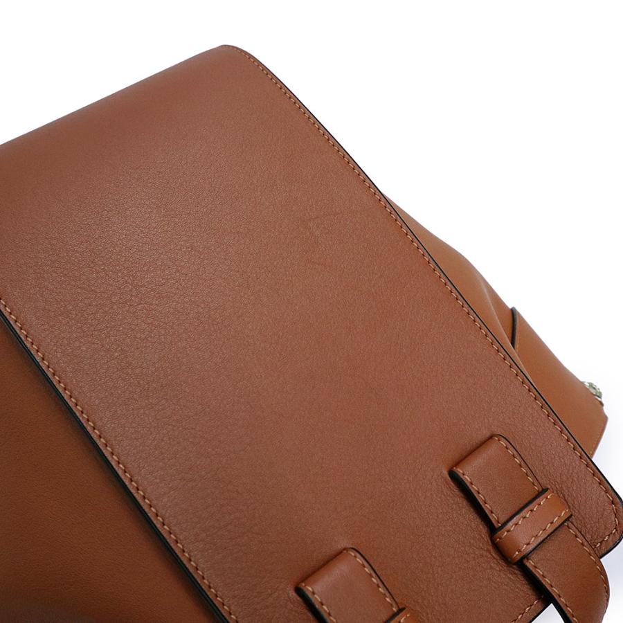 （未使用　展示品）LOEWE ロエベ 387 30 S35 ハンモック スモール クラシックカーフ タン ブラウン 2way 斜め掛け ショルダー ハンドバッグ レザー シルバー金具_11