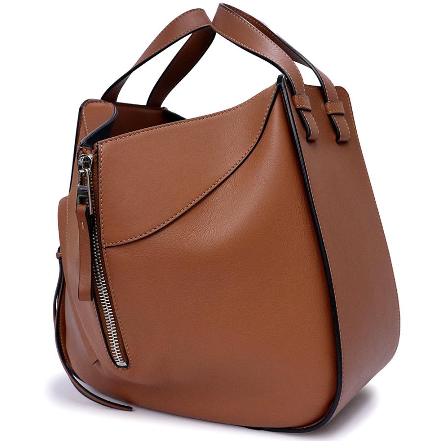 （未使用　展示品）LOEWE ロエベ 387 30 S35 ハンモック スモール クラシックカーフ タン ブラウン 2way 斜め掛け ショルダー ハンドバッグ レザー シルバー金具_2