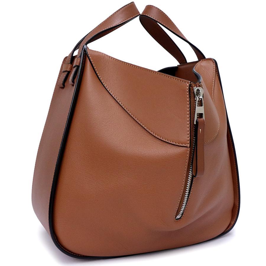 （未使用　展示品）LOEWE ロエベ 387 30 S35 ハンモック スモール クラシックカーフ タン ブラウン 2way 斜め掛け ショルダー ハンドバッグ レザー シルバー金具_3