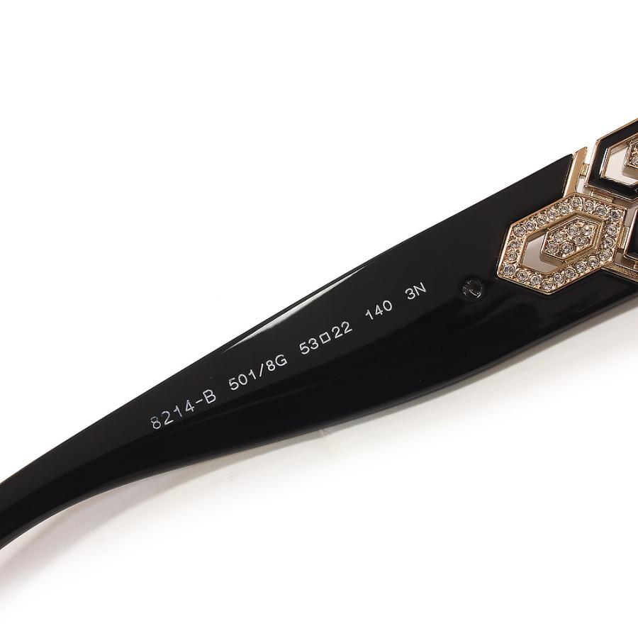 ブルガリ BV8214B セルペンティ アセテート ブラック サングラス メガネ 眼鏡 アイウェア ゴールド金具 箱付 BVLGARI（美品） BVLGARI（ブルガリ） （美品）BVLGARI BV8214B セルペンティ