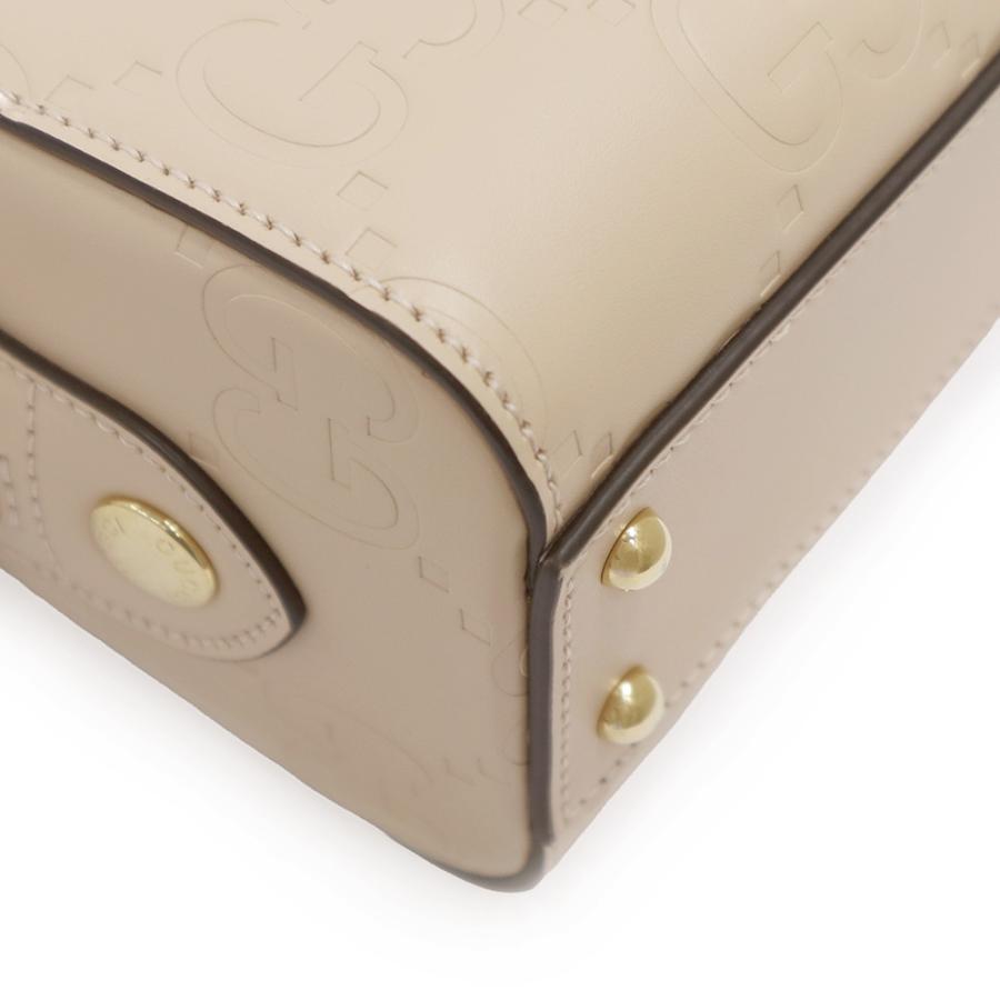 mini 美品＊ほぼ未使用GUCCIショルダーバッグ 大容量ベージュグッチ GGキャンバス 未使用品 GUCCI グッチ ショルダーバッグ ユニセックス