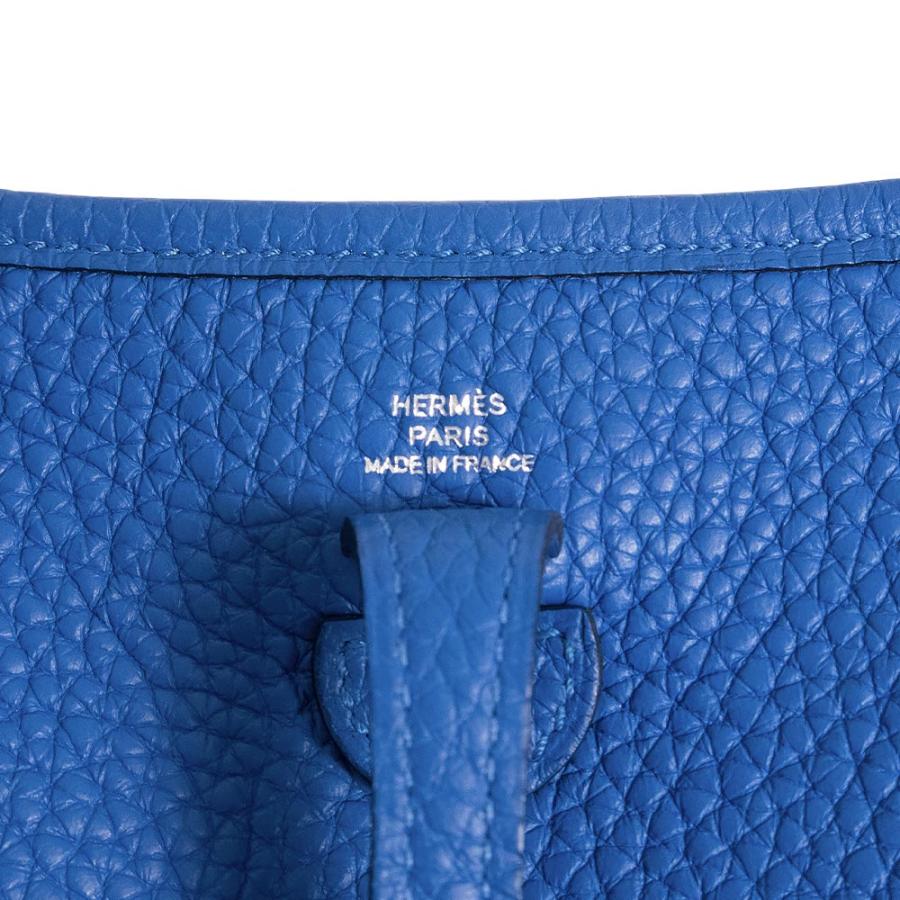 エルメス エブリン エヴリン TPM 16 トリヨンクレマンス ブルーゼリージュ C刻印 ショルダーバッグ 斜め掛け レザー シルバー金具 HERMES（未使用　展示品） HERMES（エルメス） （未使用 展示品）HERMES エブリン エヴリン TPM