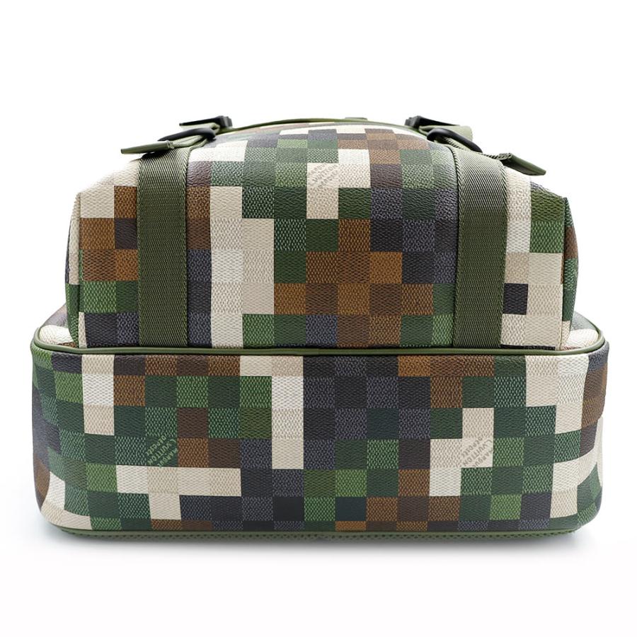 （未使用保管品）LOUIS VUITTON ルイ ヴィトン M24445 モーション ダモフラージュ レザー グリーン ブラウン カーキ リュック デイパック バックパック_5