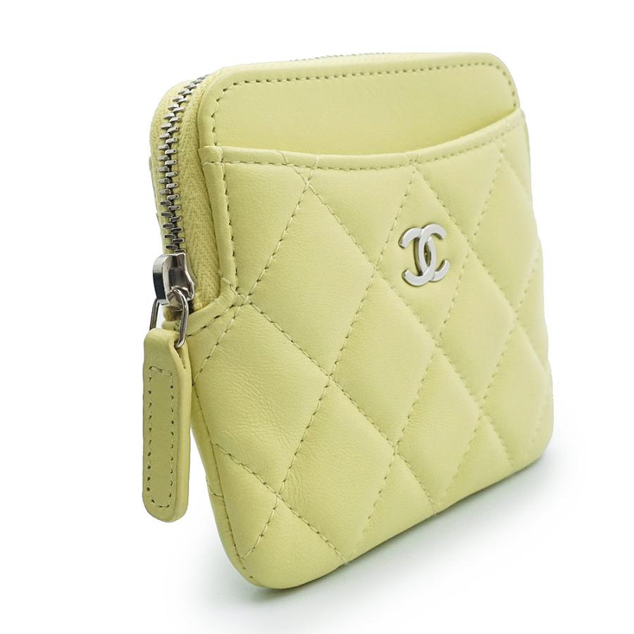 CHANEL シャネル マトラッセ クラシック ジップ パース AP2061 ホワイト ココマーク キャビアスキン 小銭入れ 財布 CHANEL - CHANEL シャネル マトラッセ クラシック ジップ コインパース