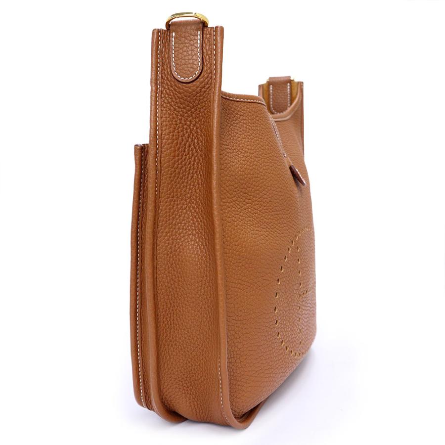 エルメス エブリン エヴリン 3 トロワ PM 29 トリヨンクレマンス ゴールド ブラウン C刻印 ショルダーバッグ 斜め掛け レザー シルバー金具 HERMES（未使用　展示品） HERMES（エルメス） （未使用 展示品）HERMES エブリン エヴリン 3