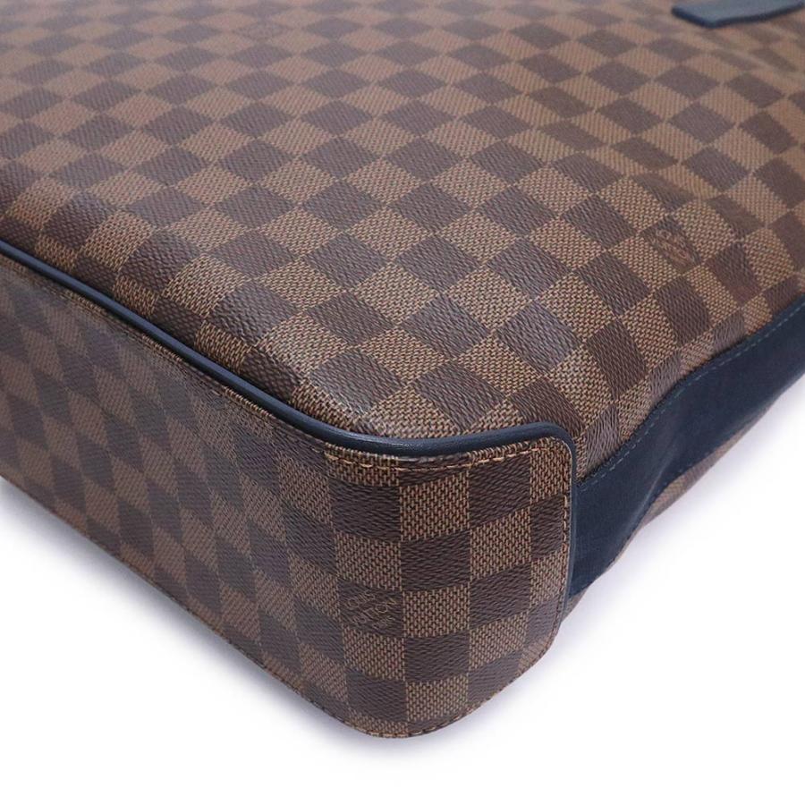ルイ ヴィトン N41255 ヘラルド ダミエ ブラウン ブルーショルダー トートバッグ 2WAY 斜め掛け シルバー金具 LOUIS VUITTON（未使用　展示品） LOUIS VUITTON（ルイ・ヴィトン） （未使用 展示品）LOUIS VUITTON