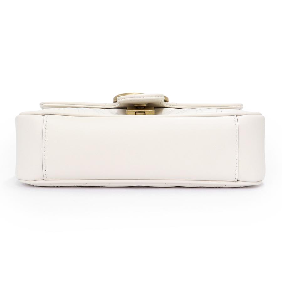 （新品・未使用品）GUCCI グッチ 446744 GGマーモント キルティング ミニ ハート オンライン限定 シェブロンレザー オフホワイト ショルダーバッグ 斜め掛け_7