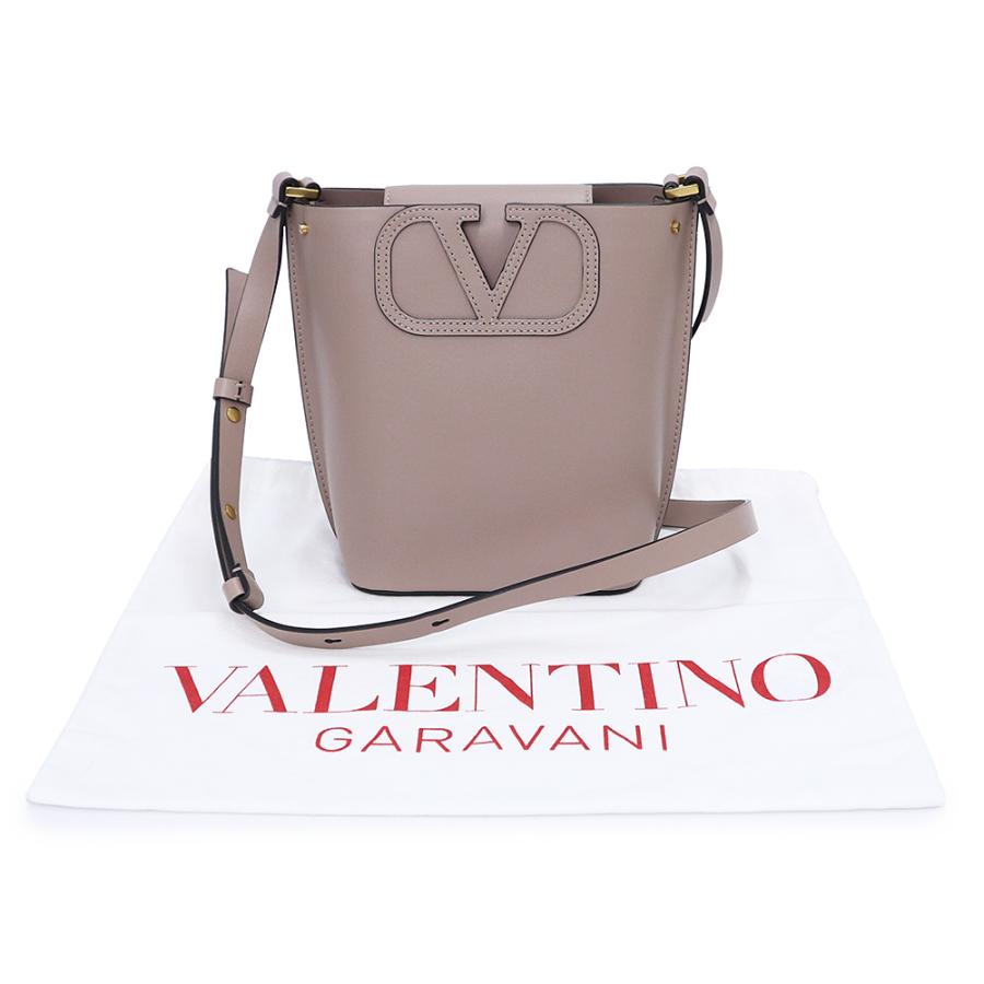 レディース 【希少】VALENTINO GARAVANI エピレザー バケットバッグ 巾着