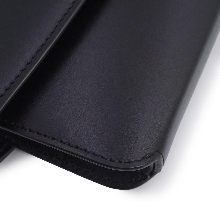 （新品・未使用品）CELINE セリーヌ 10C063BKX イブニング スムースカーフレザー ブラック セカンド クラッチバッグ ゴールド金具の画像
