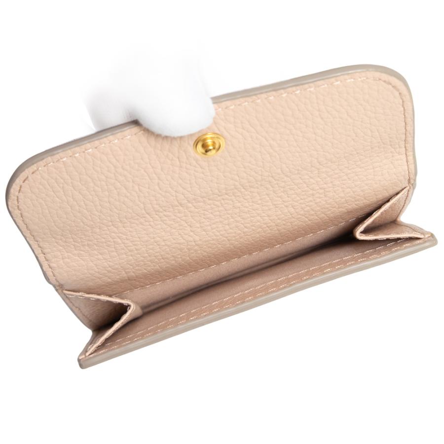 （新品・未使用品）Chloe クロエ CHC23AP0996J5 MARCIE マーシー スモールトリフォールドウォレット Cement Pink ピンクベージュ 三つ折り財布 ゴールド金具 箱の画像