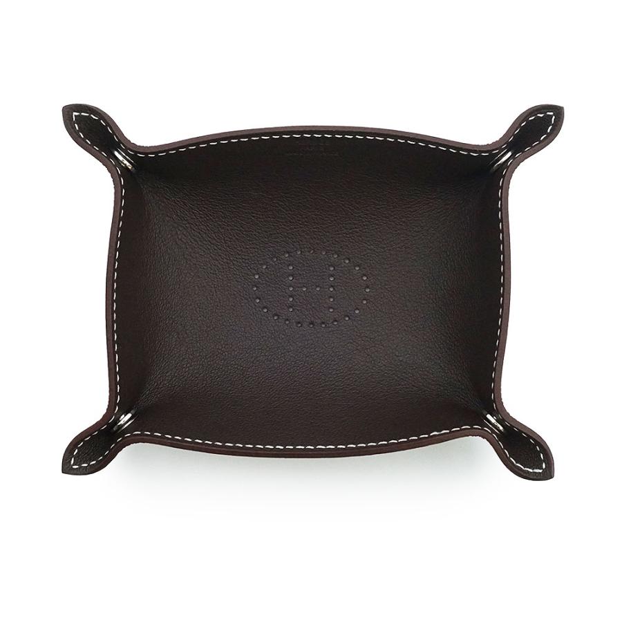 （新品・未使用品）HERMES エルメス ヴィド ポッシュ ミーズ エ ルランス デスク Hエヴリン トリヨン エベンヌ フォーヴ ブラウン B刻印 カードトレイ 小物入れの画像
