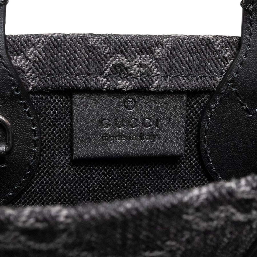 グッチ 773730 ミニ トート GGデニム レザー ブラック 2Way ショルダー ハンドバッグ 斜め掛け シルバー金具 GUCCI（新品・未使用品） GUCCI（グッチ） （新品・未使用品）GUCCI 773730 ミニ トート GG