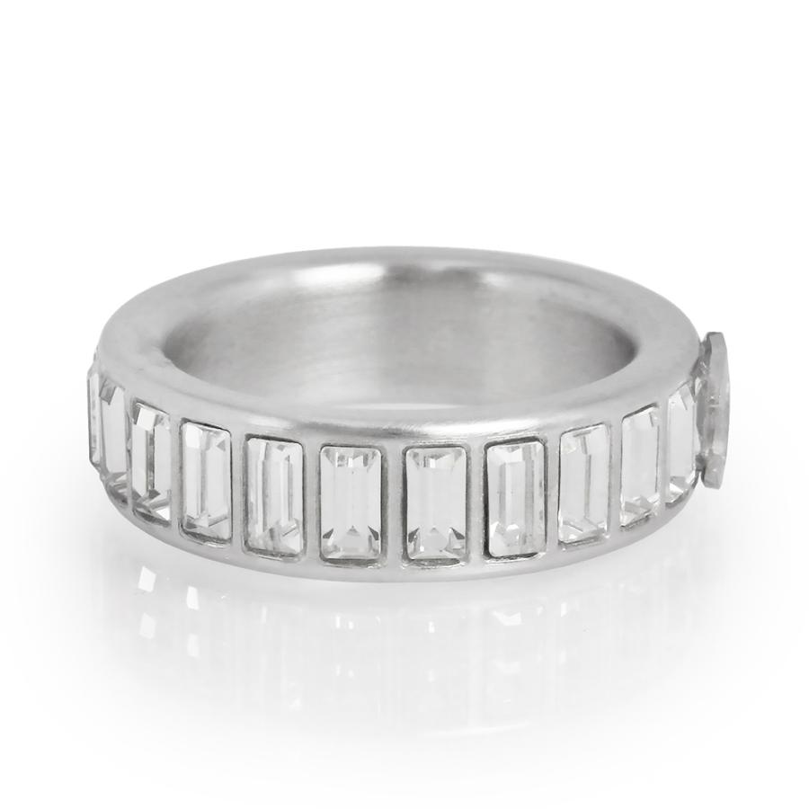 （中古）CHANEL シャネル A42260 ココマーク ビジュー シルバー リング 指輪 #12.5号 箱付の画像
