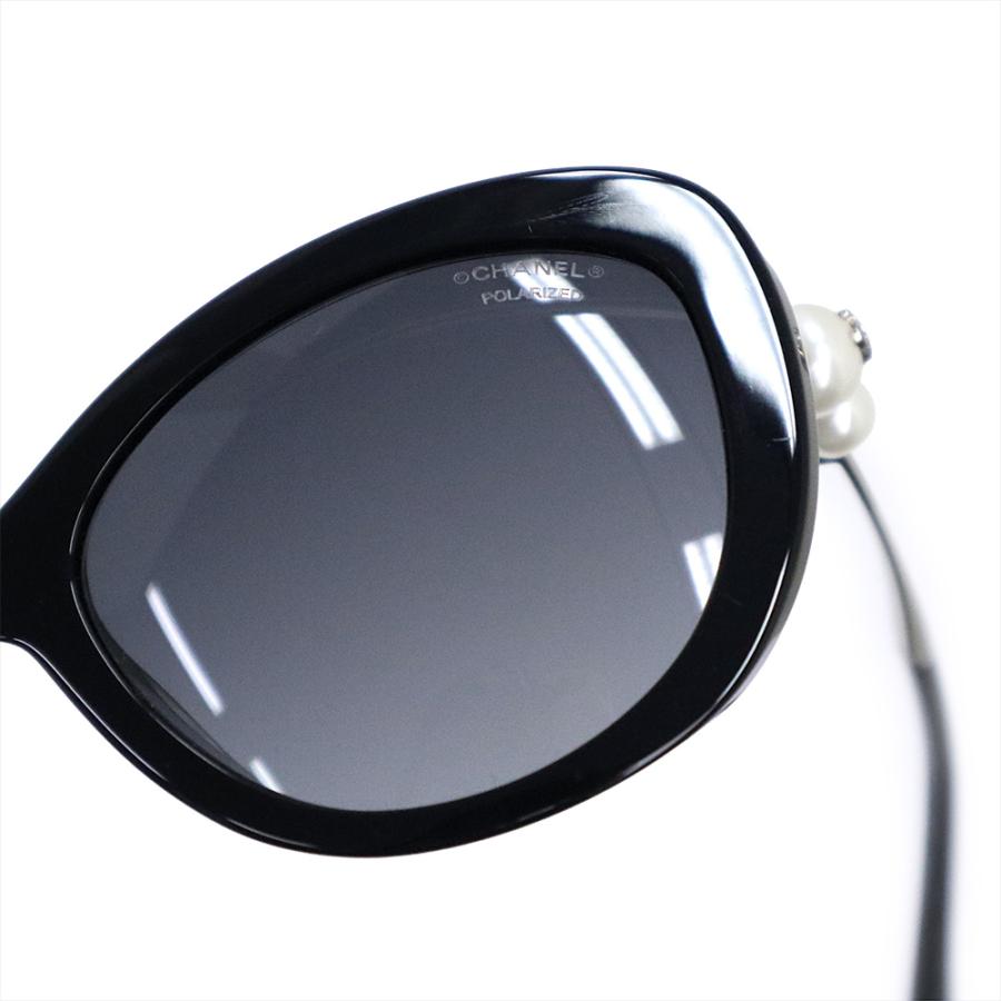 【CHANEL 】ブラック パール付きサングラス 美品　珍しい　CH5340H CHANEL（シャネル） （中古）CHANEL 5340-H-A キャッツアイ ココマーク