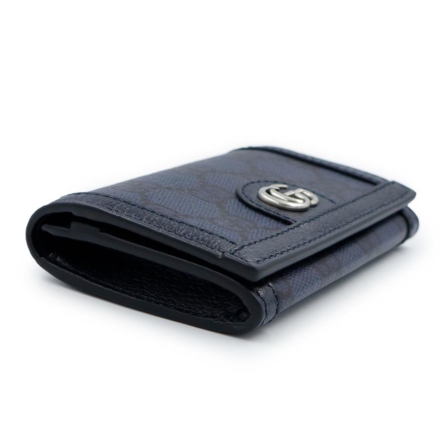 （新品・未使用品）GUCCI グッチ 763286 オフィディア GGスプリームキャンバス レザー ネイビー カードケース 名刺入れ 定期入れ パスケースの画像
