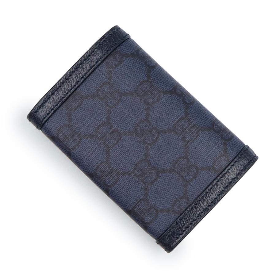 （新品・未使用品）GUCCI グッチ 763286 オフィディア GGスプリームキャンバス レザー ネイビー カードケース 名刺入れ 定期入れ パスケースの画像