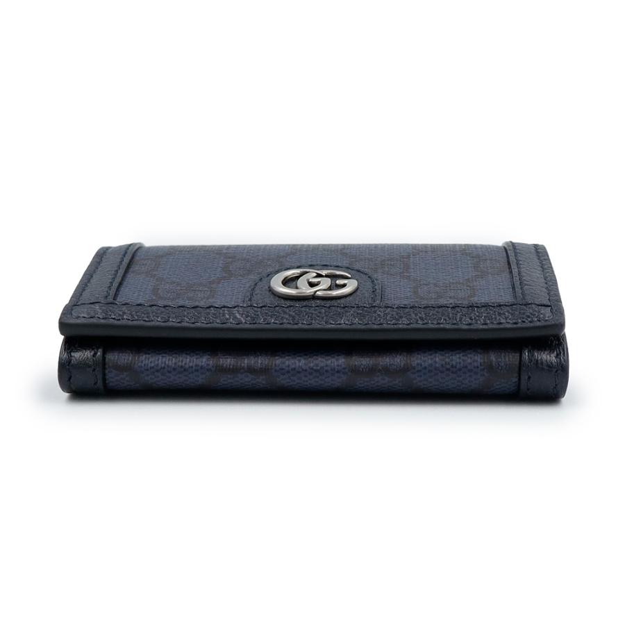 （新品・未使用品）GUCCI グッチ 763286 オフィディア GGスプリームキャンバス レザー ネイビー カードケース 名刺入れ 定期入れ パスケースの画像