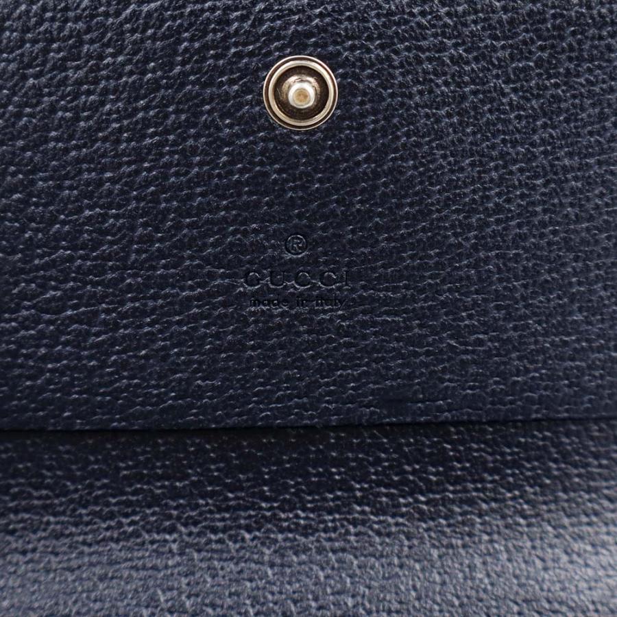 （新品・未使用品）GUCCI グッチ 763286 オフィディア GGスプリームキャンバス レザー ネイビー カードケース 名刺入れ 定期入れ パスケースの画像