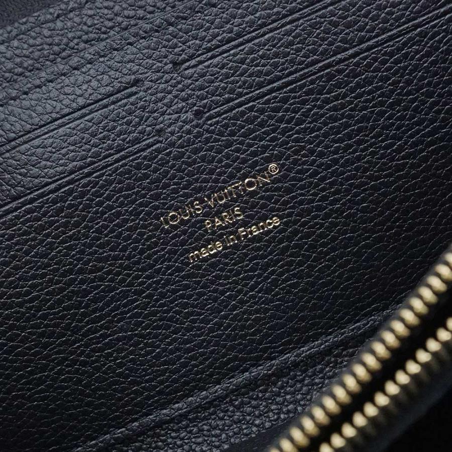 （新品・未使用品）LOUIS VUITTON ルイ ヴィトン M82338 ポルトフォイユ クレマンス モノグラムアンプラント バイカラー ブラック ベージュ 長財布 レザー 箱付の画像