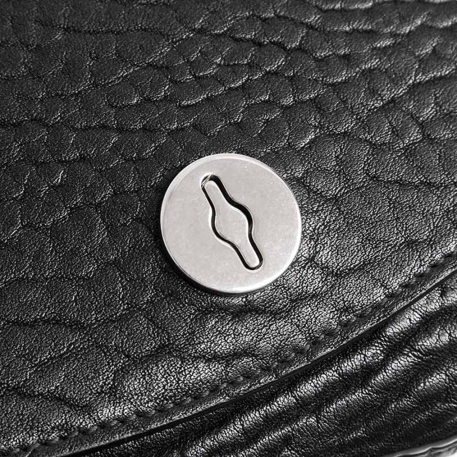 （未使用　展示品）BURBERRY バーバリー 8075511 チェス サッチェル カーフスキン レザー ブラック ショルダーバッグ 斜め掛け シルバー金具_10
