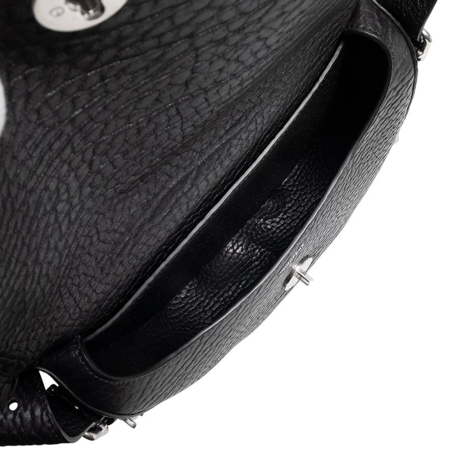 （未使用　展示品）BURBERRY バーバリー 8075511 チェス サッチェル カーフスキン レザー ブラック ショルダーバッグ 斜め掛け シルバー金具_3