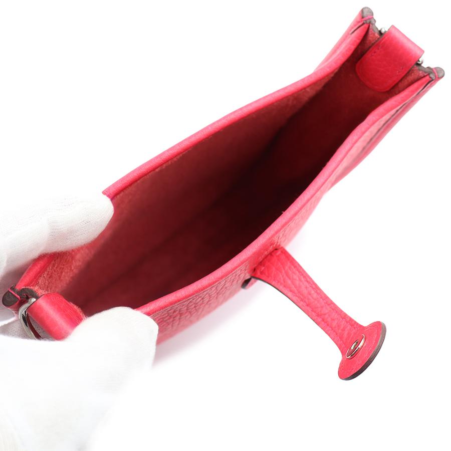 エルメス エブリン TPM アマゾン 16 トリヨンクレマンス ローズエクストリーム ピンク C刻印 ショルダーバッグ 斜め掛け レザー シルバー金具 箱付 HERMES（未使用　展示品） 未使用 展示品】HERMES エルメス エブリン TPM アマゾン 16 トリヨン
