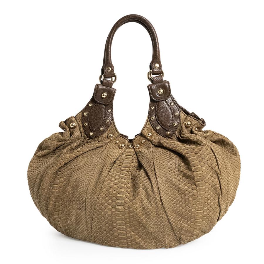 GUCCI（グッチ） （中古）GUCCI 203624 ホーボー スタッズ パイソン 